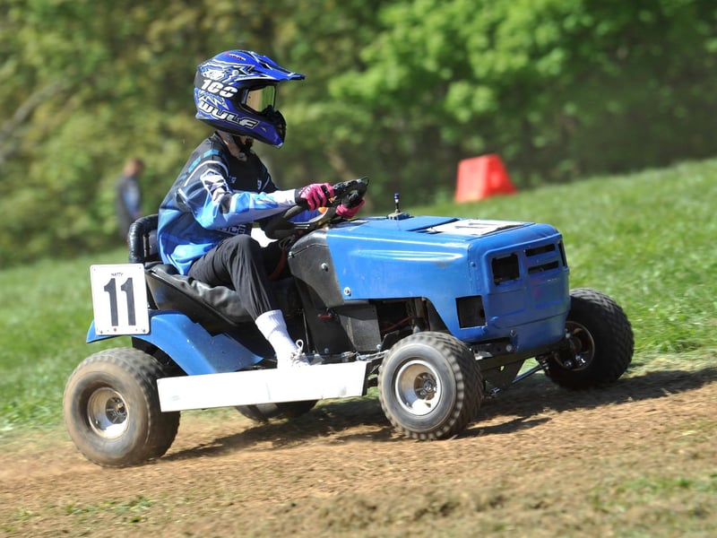 Lawn mover racing. Photo: Hollie Robards
