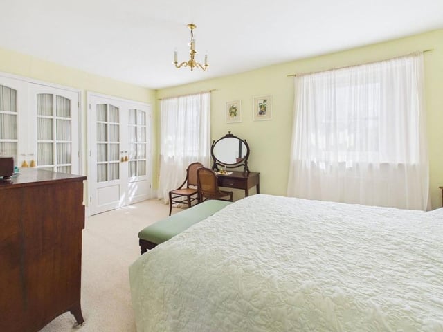 The property has four bedrooms