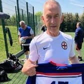Russ Small is proud to be named captain of England's over-60s walking football team | Contributed picture