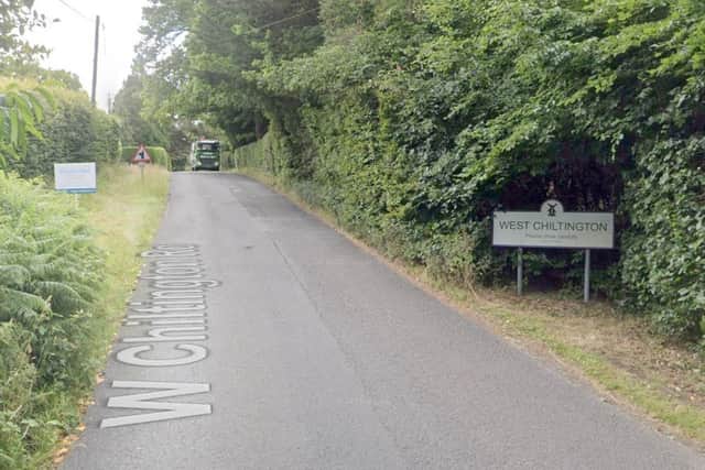 West Sussex County Council said that work needed to re-open West Chiltington Road at Panners Drive is scheduled to start next Monday (February 5). Photo: Google Street View