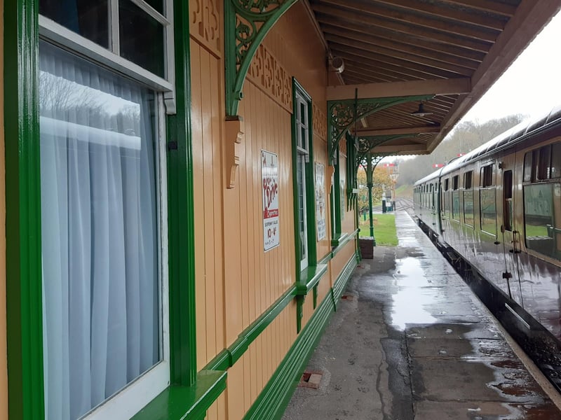 Kingscote station on The Bluebell Railway