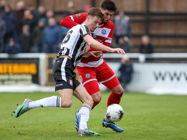 Action from Eastbourne Borough's visit to Bath City in National League South