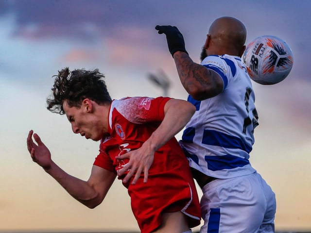 Action from Eastbourne Borough's draw at home to Oxford City in National League South