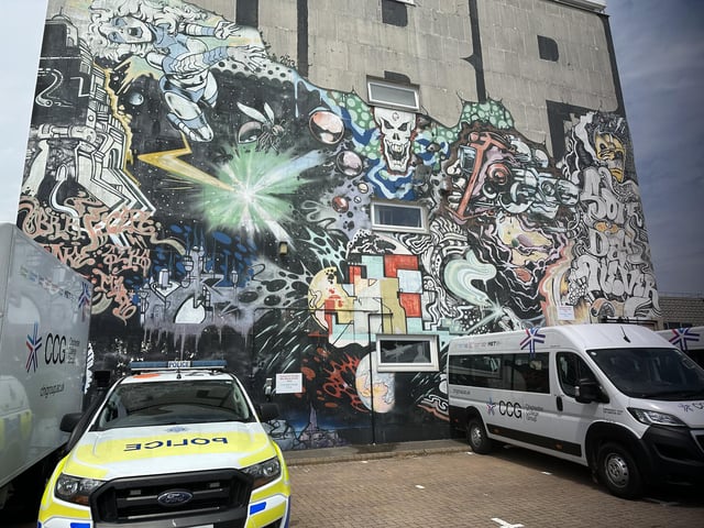 Another Chichester College piece, this mural was designed and painted by street art group The Rolling People.