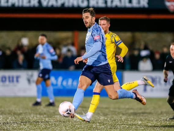 Action from Eastbourne Borough's 3-1 defeat at home to Havant and Waterlooville in National League South