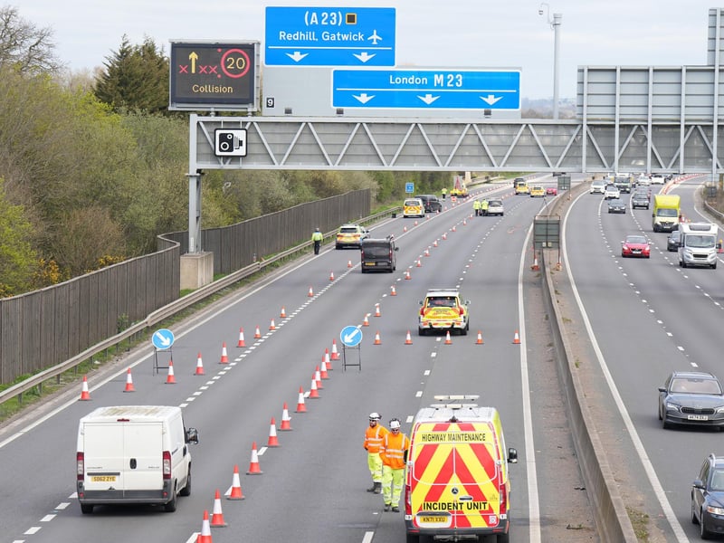 A police investigation is underway after a serious collision on the M23, near Gatwick Airport. Sussex Police confirmed that officers are ‘investigating a serious single vehicle collision’. It happened between junction ten (Crawley) and junction nine (London Gatwick Airport), just after 5am, on Thursday (April 2).
