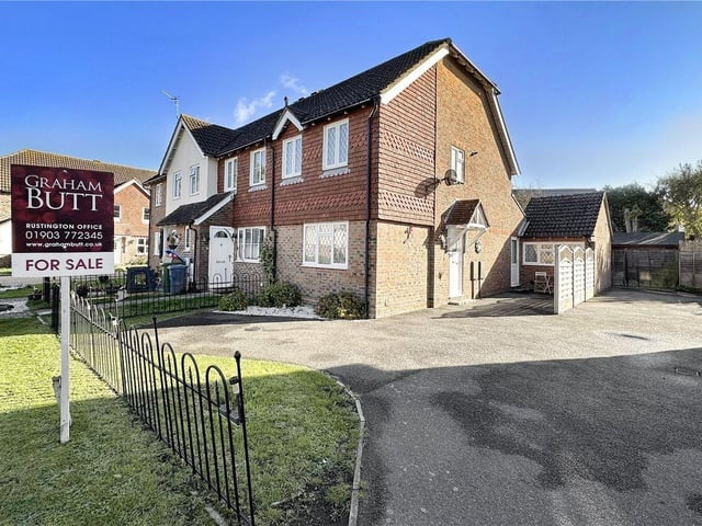 This delightful two-bedroom, end-terrace house in a quiet cul-de-sac has just come on the market with Graham Butt, priced at £330,000.