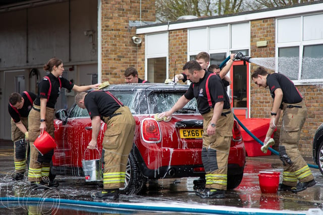 The Easter car wash proved especially popular.