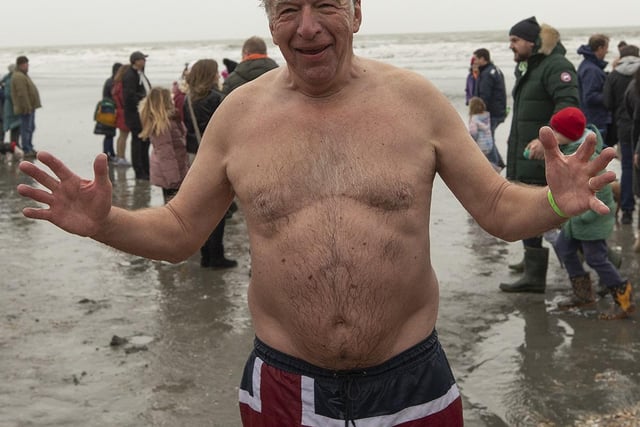 335 people took part in East Wittering with the 1st Birdham & Wittering Scout Group New Years Day 'Big Dip' 2023 raising money for scouts beavers young people's activities