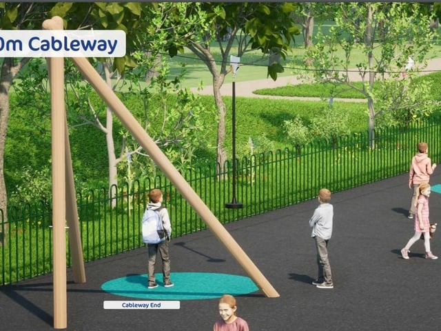 An artist's impression of how the park could look