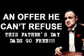 Dads go FREE!