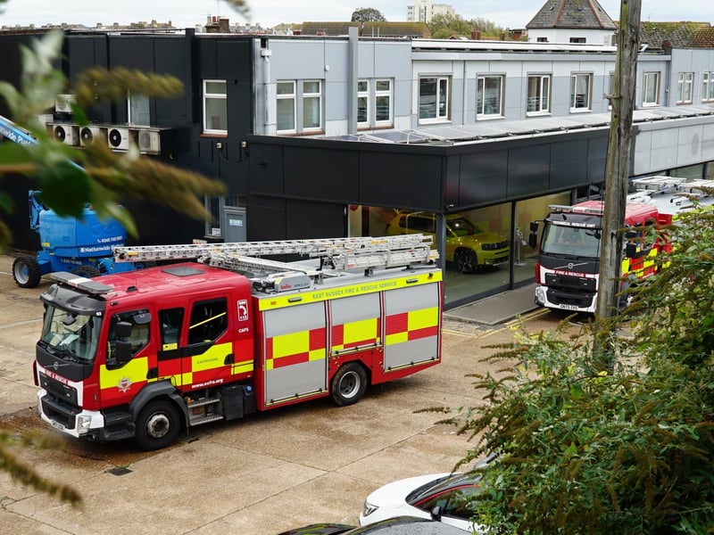 The scene in Bourne Street.