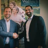 Richard Maguire pictured with Amrit Dhaliwal, CEO of Walfinch