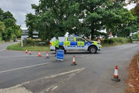 Mid Sussex Police said a road closure is in place at the junction of Horsted Lane and Top Road