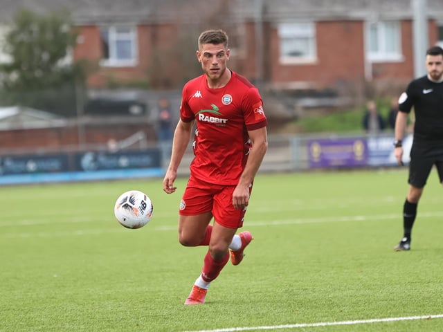 Action from Worthing FC's 1-1 draw with Taunton Town in National League South