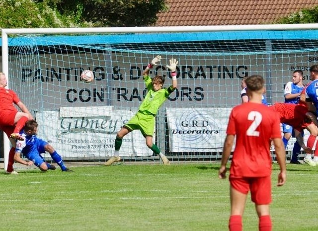 Action from Shoreham v Pagham in the SCFL premier division