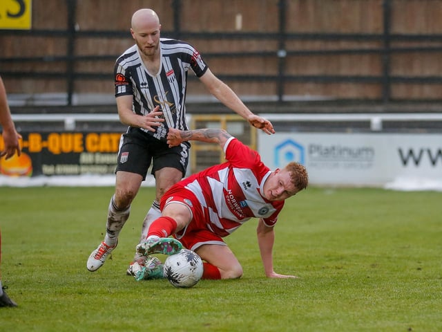 Action from Eastbourne Borough's visit to Bath City in National League South