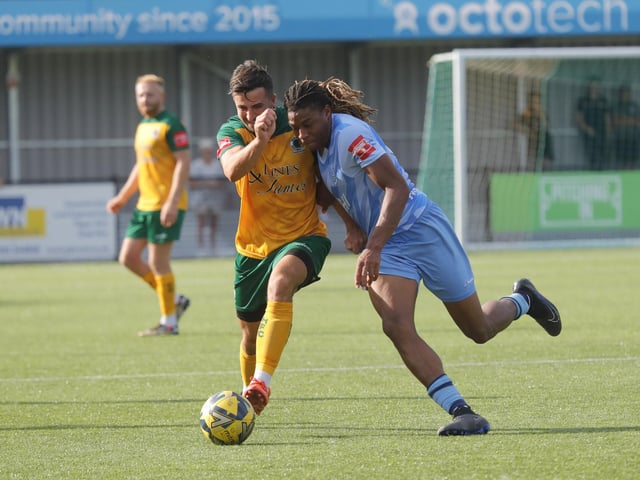 Action from Horsham's win over Cheshunt in the Isthmian premier division
