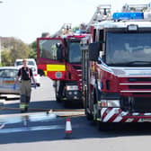 Fire service on the scene