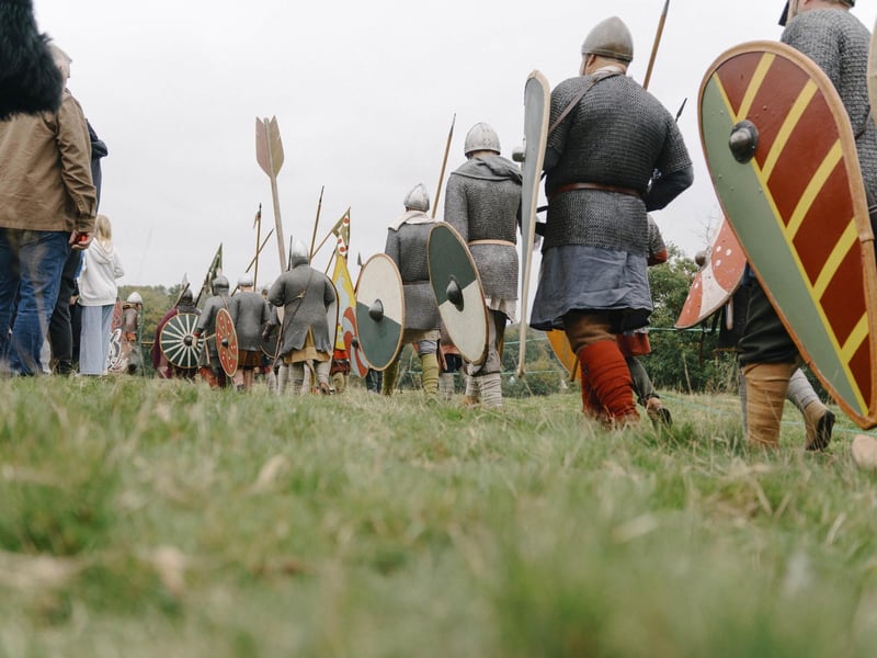 Battle of Hastings reenactment at Battle Abbey 2025. Pic supplied by Tom Arber/English Heritage.
