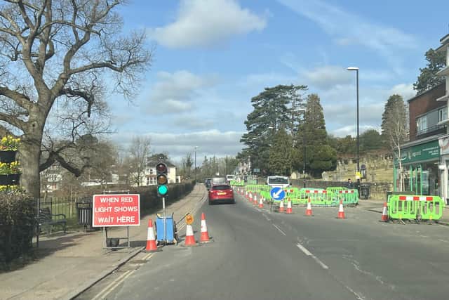 Drivers are continuing to face traffic queues in Haywards Heath because of ongoing gas repair works