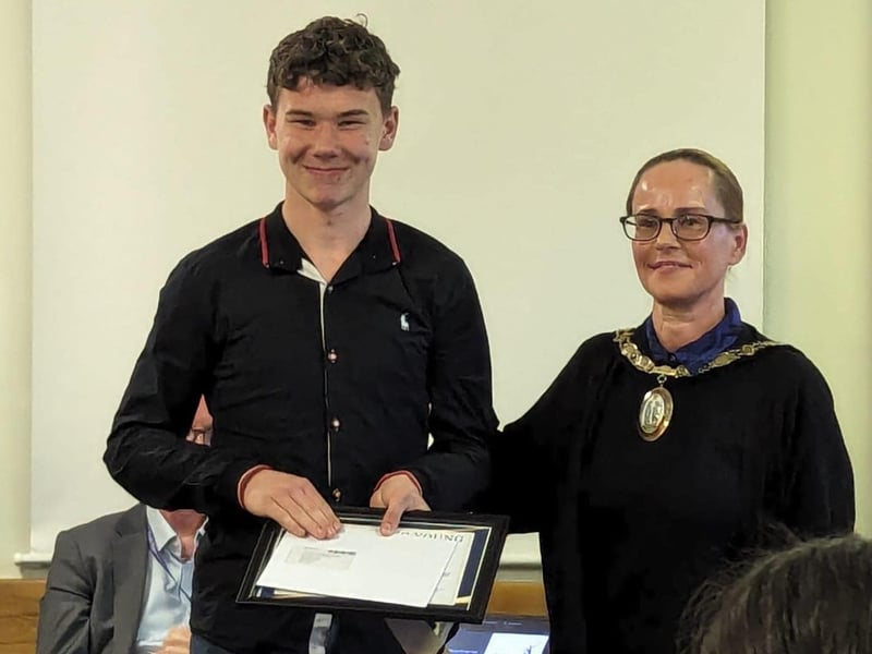 Haywards Heath Town Council's first-ever Community Awards took place on on Monday, April 29. Thomas Cunningham Coleshill