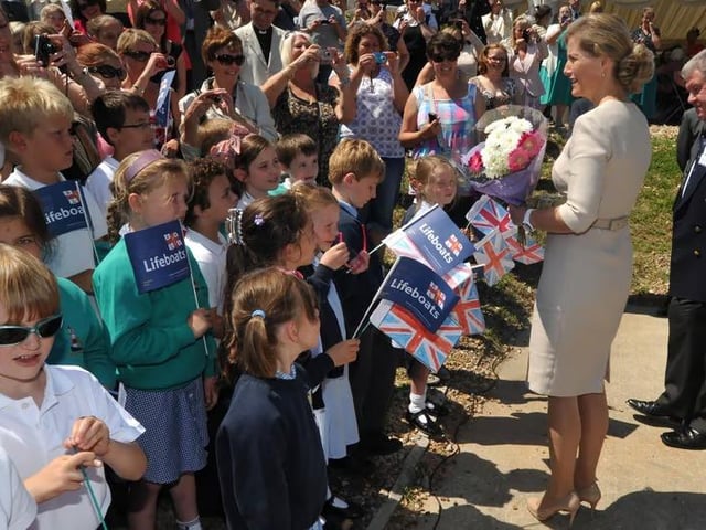 Eastbourne Looking Back: Earl and Countess of Wessex name the town's new lifeboat in 2012
