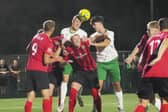 The Rocks battle at Winchester City | Picture by Lyn and Trev Sports