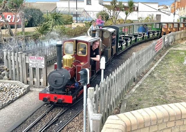 Hastings miniature railway will be running its popular steam trains from the boating lake on Hastings seafront to Rcok-a-Nore during half-term week.