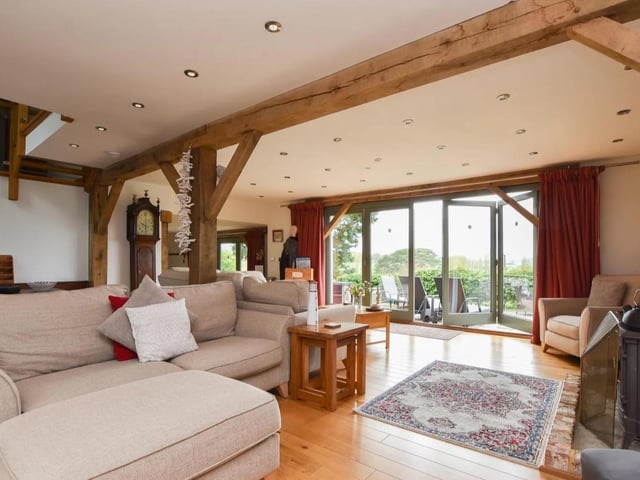 The light, airy living area