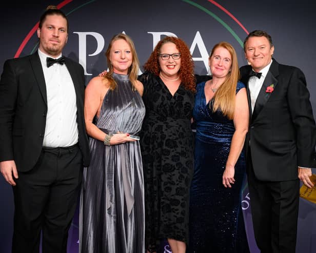 Jo Malone (second from left) and Simonetta Held (third from left) at the PAPA Industry Awards at the Royal Lancaster in London
