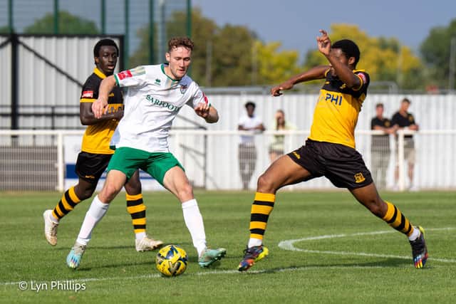 Bognor on the attack - but they lost 3-1 at Cheshunt | Picture: Lyn Phillips