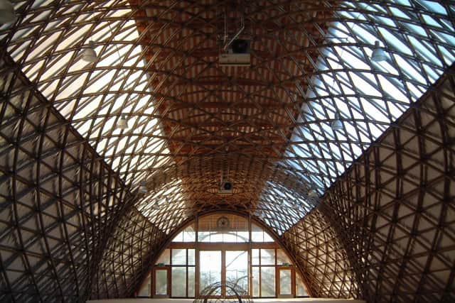 The Downland Gridshell Building at the Weald & Downland Living Museum in Singleton