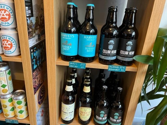 Beers from independent Sussex brewers are on offer