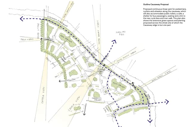 Human Nature plan to replace the existing vegetation along the Causeway edge with continuous linear park for pedestrians and cyclists