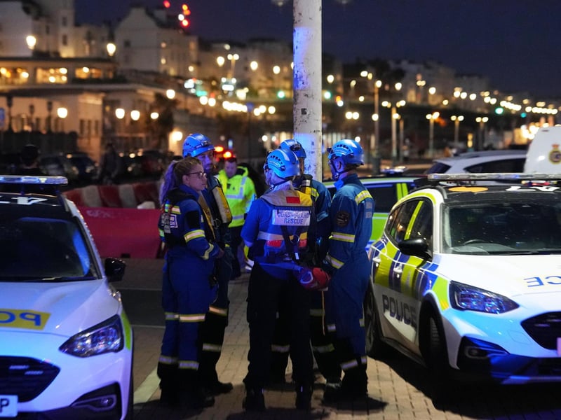 Police confirmed that members of the public entered the water, and recovered a man from the sea soon after 9.30pm. A woman, who had been in the water with him, was also helped out of the sea by the public.