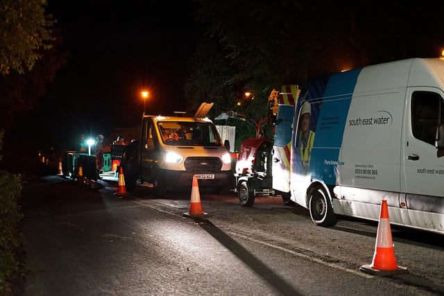 The outage, caused by a burst water pipe on Wannock Road in Polegate, happened on Wednesday evening (July 5), with South East Water called to the area to try and fix the burst.