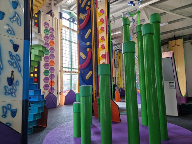 Brand new Clip ‘n Climb walls at Rustington’s popular Out of Bounds activity centre have been officially opened