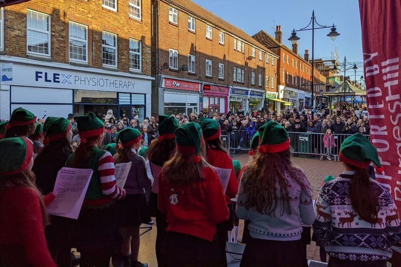 It's Christmas in Burgess Hill took place in Church Walk on Saturday, November 25