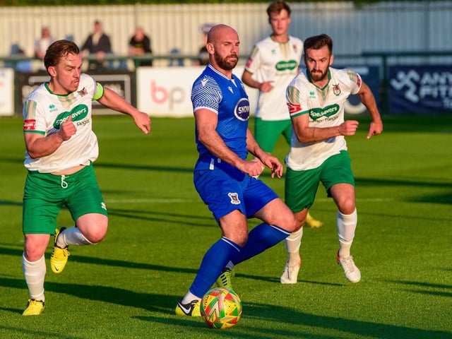 Action from AFC Totton v Bognor Regis Town, July 2023