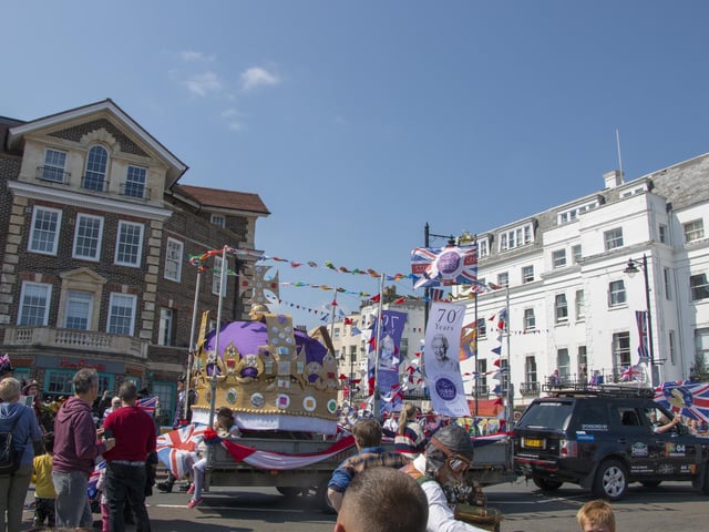 Adrian Diack took this photograph at Easbourne's Jubilee-themed carnival on Saturday June 4 with a Canon 70D.