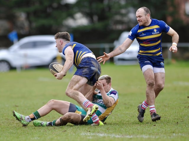 Action from Worthing Raiders' win over Guernsey at Roundstone Lane