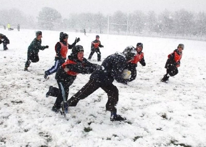 Snow in Shoreham on April 6, 2008