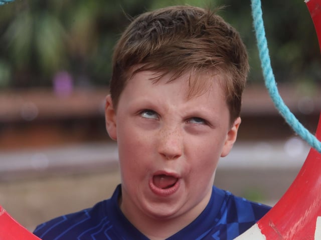 Hastings Old Town Carnival Week 2025: Gurning Competition. Pic Roberts Photographic.