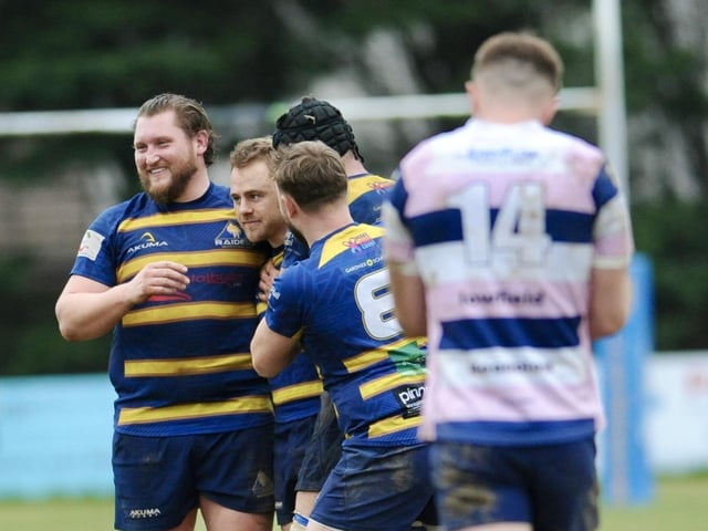 Action from Worthing Raiders' win over Westcombe Park at Roundstone Lane