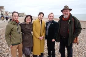 Caroline Lucas visited Seaford to launch the Green Party’s campaign for the 2023 Lewes District Council elections.