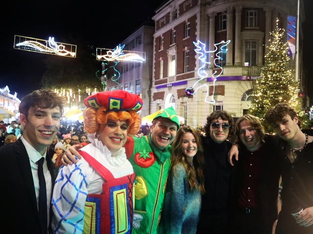 Eastbourne's Christmas lights switch-on event 2024 in Terminus Road. Photo supplied by Your Eastbourne BID.