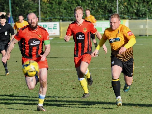 Action from Littlehampton Town's 1-1 draw with Sittingbourne at The Sportsfield in the Isthmian south east division
