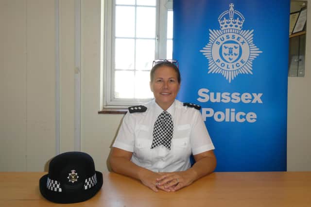 Kay Hutchings, the new District Commander for Chichester and Arun, sat down with the Bognor Regis Observer to discuss her priorities and address concerns in the town. Photo: Sussex Police.
