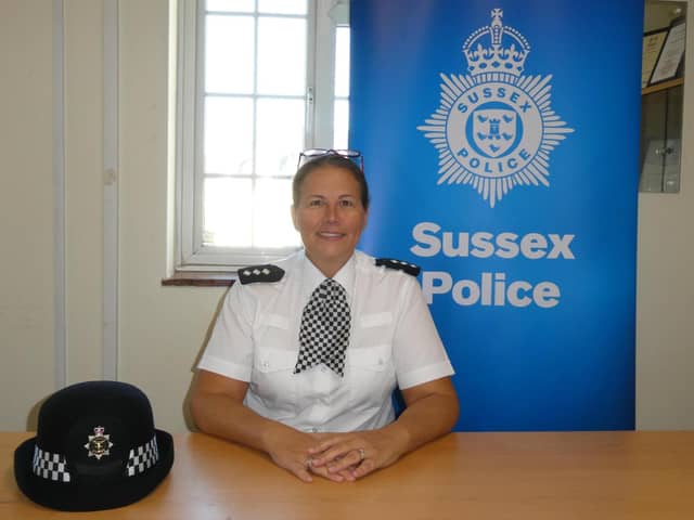 Kay Hutchings, the new District Commander for Chichester and Arun, sat down with the Bognor Regis Observer to discuss her priorities and address concerns in the town. Photo: Sussex Police.